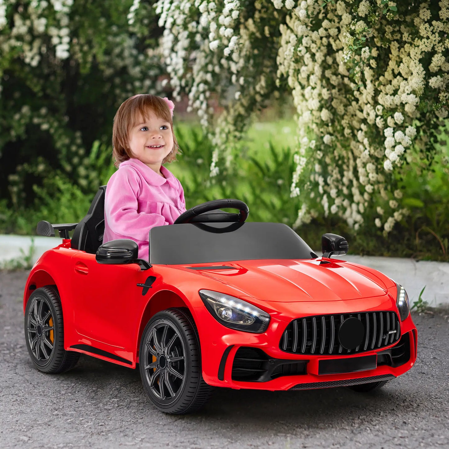Mercedes-Benz AMG GTR Licensed 12V Kids Electric Car, Red Electric Toy Cars at Gallery Canada