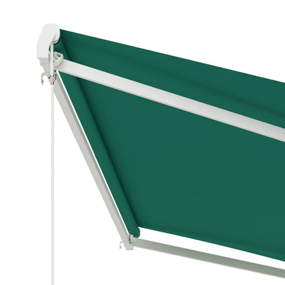 13' x 10' Retractable Electric Awning, Sun Shade Shelter, Remote, Green Deck Awnings at Gallery Canada