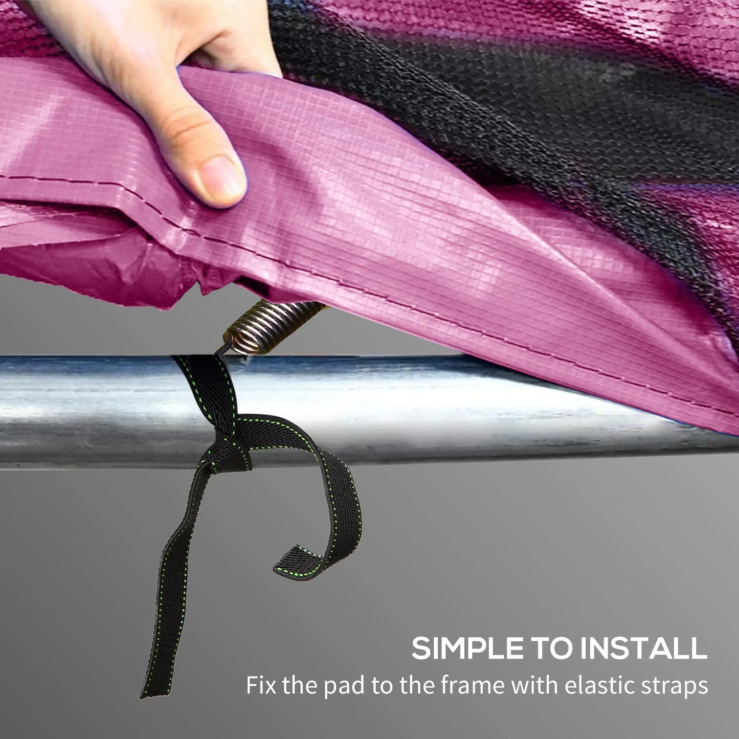 14FT Trampoline Spring Cover, Waterproof, Tear-Resistant, Pink Trampolines at Gallery Canada
