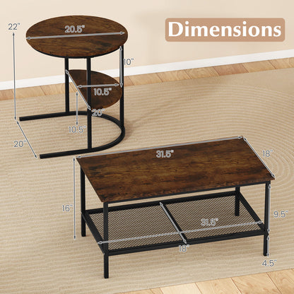 2-Tier Rectangle Coffee & End Table Coffee Tables at Gallery Canada