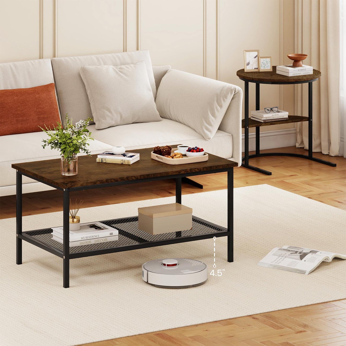 2-Tier Rectangle Coffee & End Table Coffee Tables at Gallery Canada