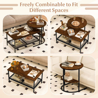2-Tier Rectangle Coffee & End Table Coffee Tables at Gallery Canada