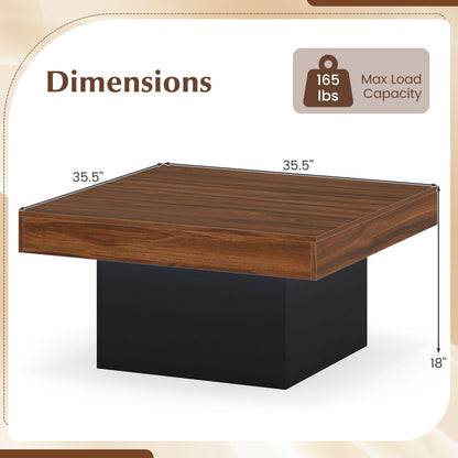 Coffee Table With LED Lights, Rustic Brown Coffee Tables at Gallery Canada