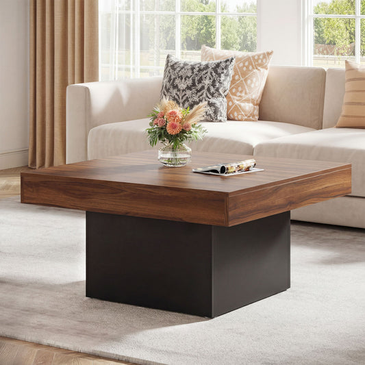 Coffee Table With LED Lights, Rustic Brown Coffee Tables Rustic Brown at Gallery Canada
