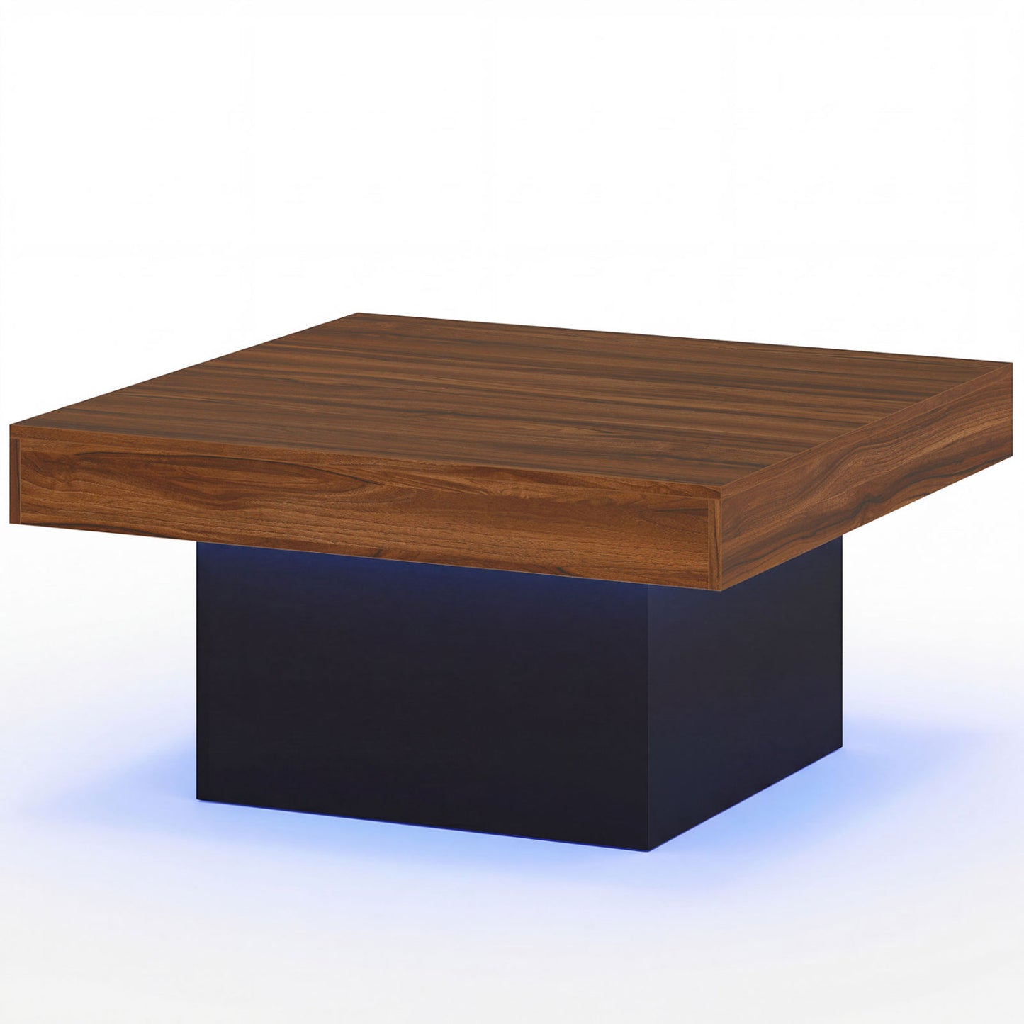 Coffee Table With LED Lights, Rustic Brown Coffee Tables at Gallery Canada
