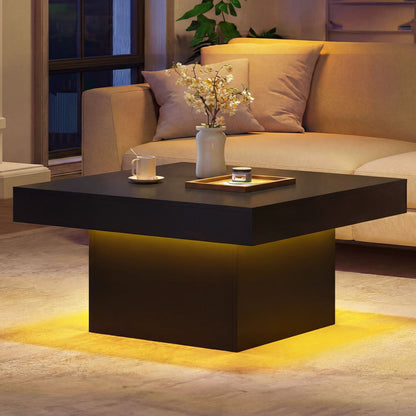 Coffee Table with LED Lights, Black Coffee Tables at Gallery Canada