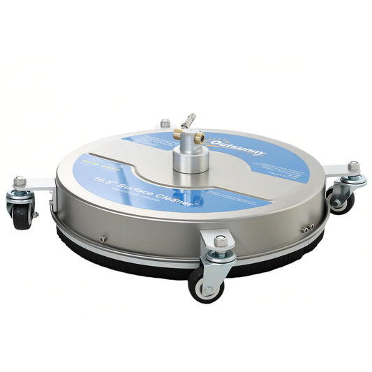16" Pressure Washer Surface Cleaner, 4 Wheels, Stainless Steel, 1/4" Quick Connector, 2 Wands, 3600 PSI, Silver Garden Accessories Silver at Gallery Canada