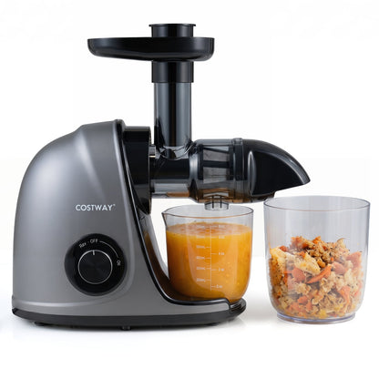 Cold Press Juicer Machine with 95% High Yield and 2-Speed Modes-Sliver, Silver Juicers & Coffee Machines Silver at Gallery Canada