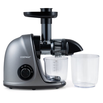 Cold Press Juicer Machine with 95% High Yield and 2-Speed Modes-Sliver, Silver Juicers & Coffee Machines at Gallery Canada