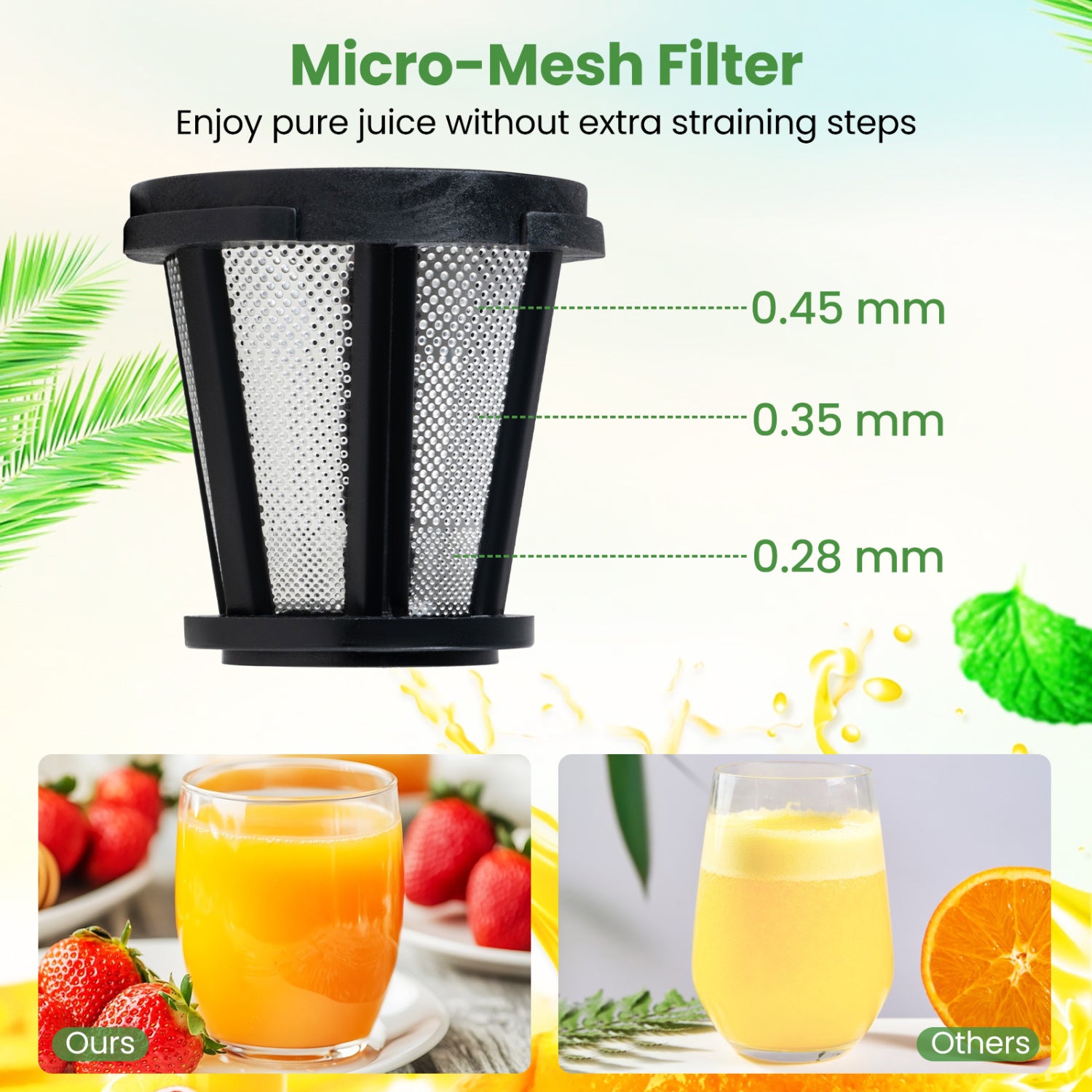 Cold Press Juicer Machine with 95% High Yield and 2-Speed Modes-Sliver, Silver Juicers & Coffee Machines at Gallery Canada