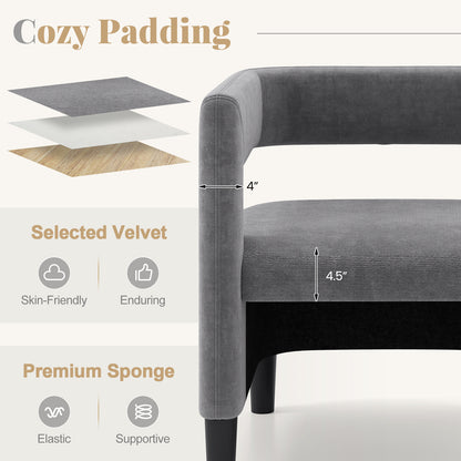 Comfy Accent Armchair with Footrest, Gray Accent Chairs at Gallery Canada