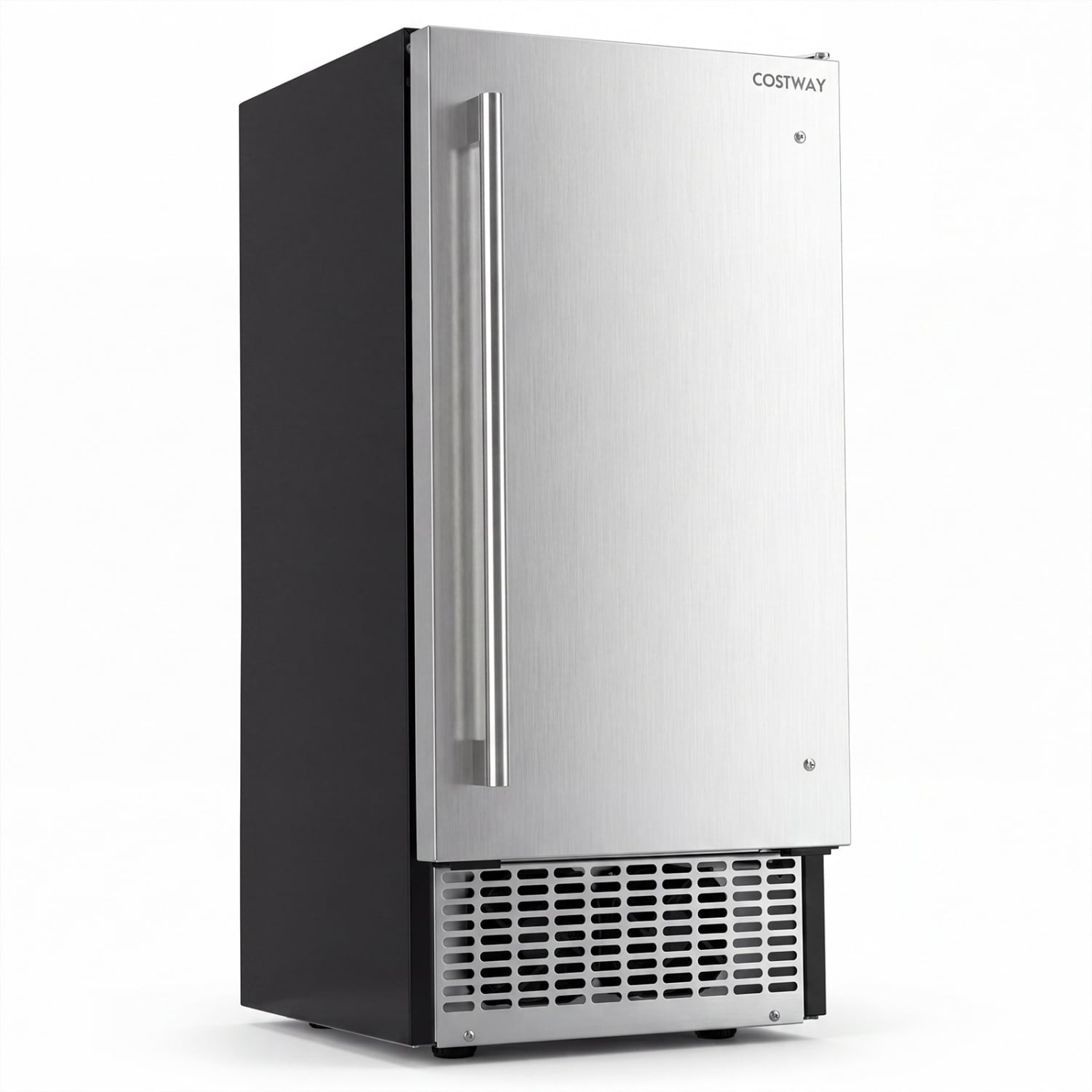 Commercial Ice Maker, 110 Lbs/24H, 25 Lbs Storage Ice Makers Silver/Black & Sliver at Gallery Canada