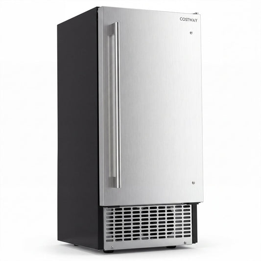 Commercial Ice Maker, 110 Lbs/24H, 25 Lbs Storage Ice Makers Silver/Black & Sliver at Gallery Canada