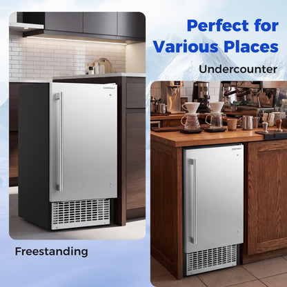 Commercial Ice Maker, 110 Lbs/24H, 25 Lbs Storage Ice Makers at Gallery Canada