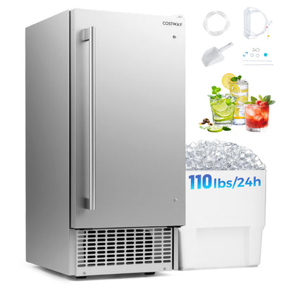 Commercial Ice Maker, 25 lbs Storage Capacity, Home Bar Cafe Ice Makers at Gallery Canada
