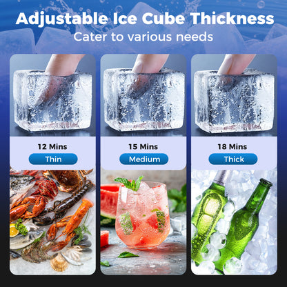 Commercial Ice Maker, 25 lbs Storage Capacity, Home Bar Cafe Ice Makers at Gallery Canada