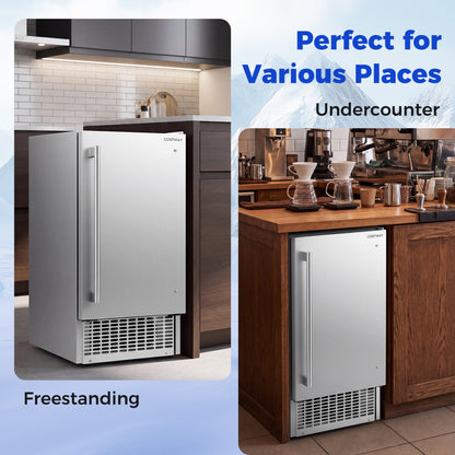 Commercial Ice Maker, 25 lbs Storage Capacity, Home Bar Cafe Ice Makers at Gallery Canada
