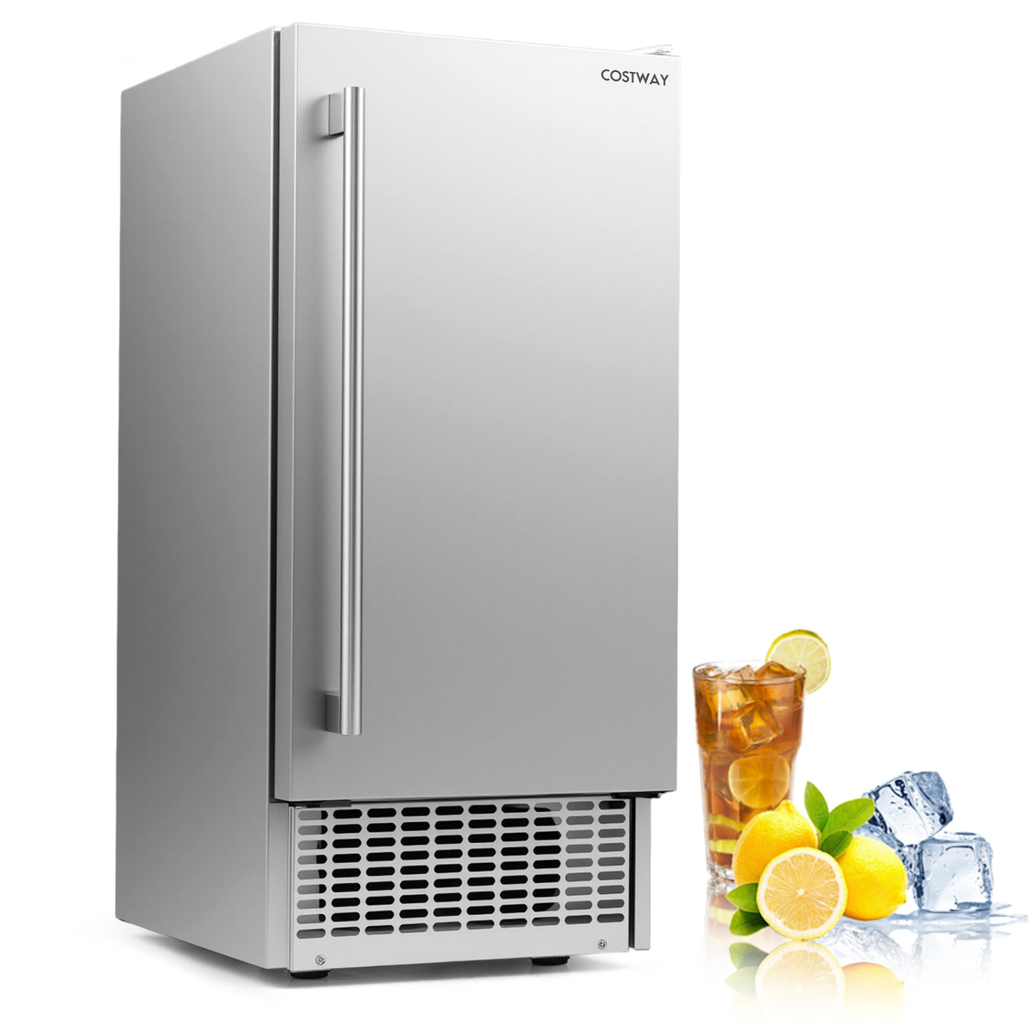 Commercial Under Counter Ice Maker, 90 lbs/Day, 15 Inch W, Silver Ice Makers at Gallery Canada