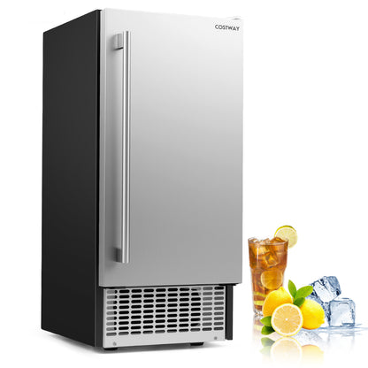 Commercial Under Counter Ice Maker, 90 lbs/Day, Silver Ice Makers Silver at Gallery Canada