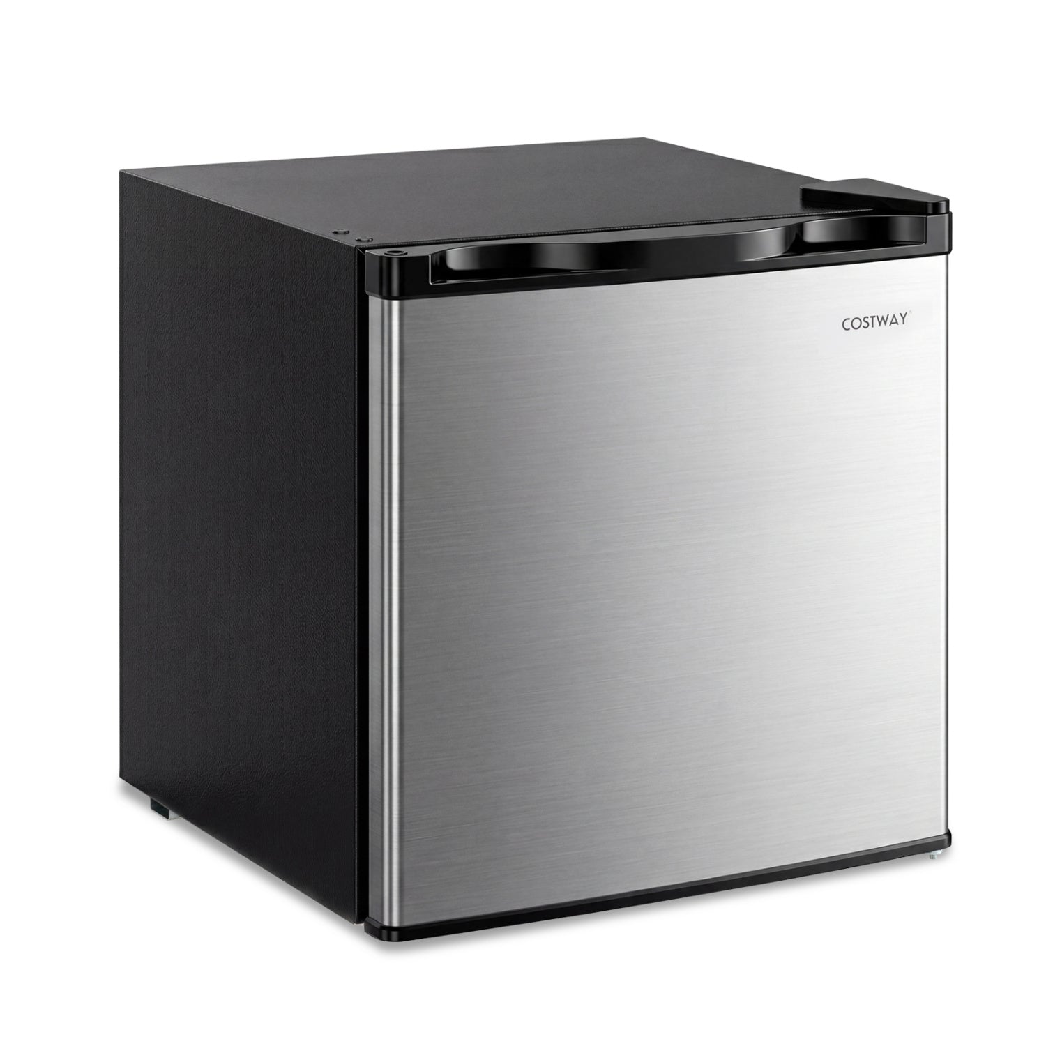 Compact Mini Fridge with 7-Level Adjustable Thermostat, Silver Refrigerators Silver at Gallery Canada