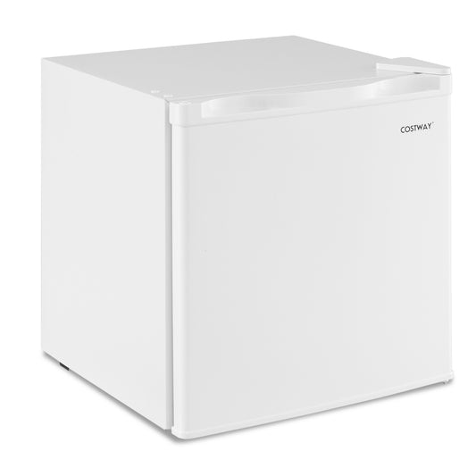 Compact Mini Fridge with 7-Level Adjustable Thermostat, White Refrigerators White at Gallery Canada
