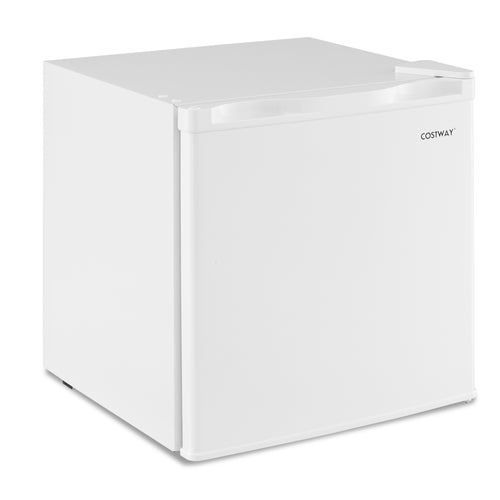 Compact Mini Fridge with 7-Level Adjustable Thermostat, White