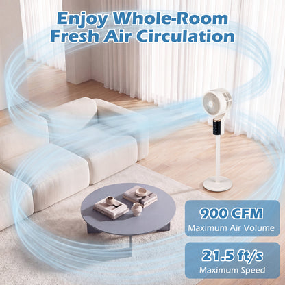 Compact Oscillating Fan, 70° Oscillation, 90° Tilt, White Fans at Gallery Canada