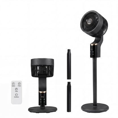 Compact Oscillating Fan, 70° Oscillation, 90° Tilt, Black Fans at Gallery Canada