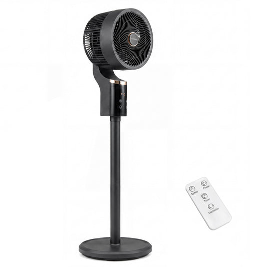 Ventilateur oscillant compact, oscillation à 70°, inclinaison à 90°, noir