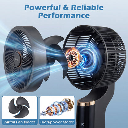 Compact Oscillating Fan, 70° Oscillation, 90° Tilt, Black Fans at Gallery Canada