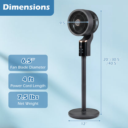Compact Oscillating Fan, 70° Oscillation, 90° Tilt, Black Fans at Gallery Canada