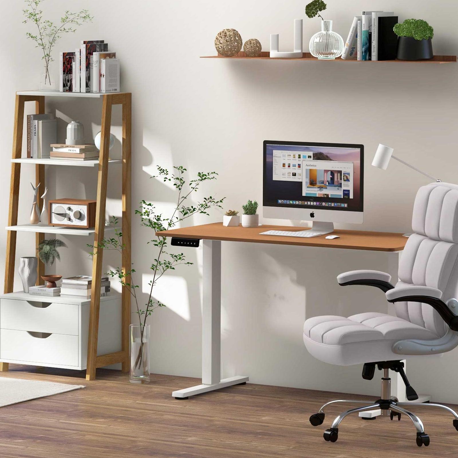 Compact Standing Desk and Executive Chair Set with Memory Heights Home Office at Gallery Canada