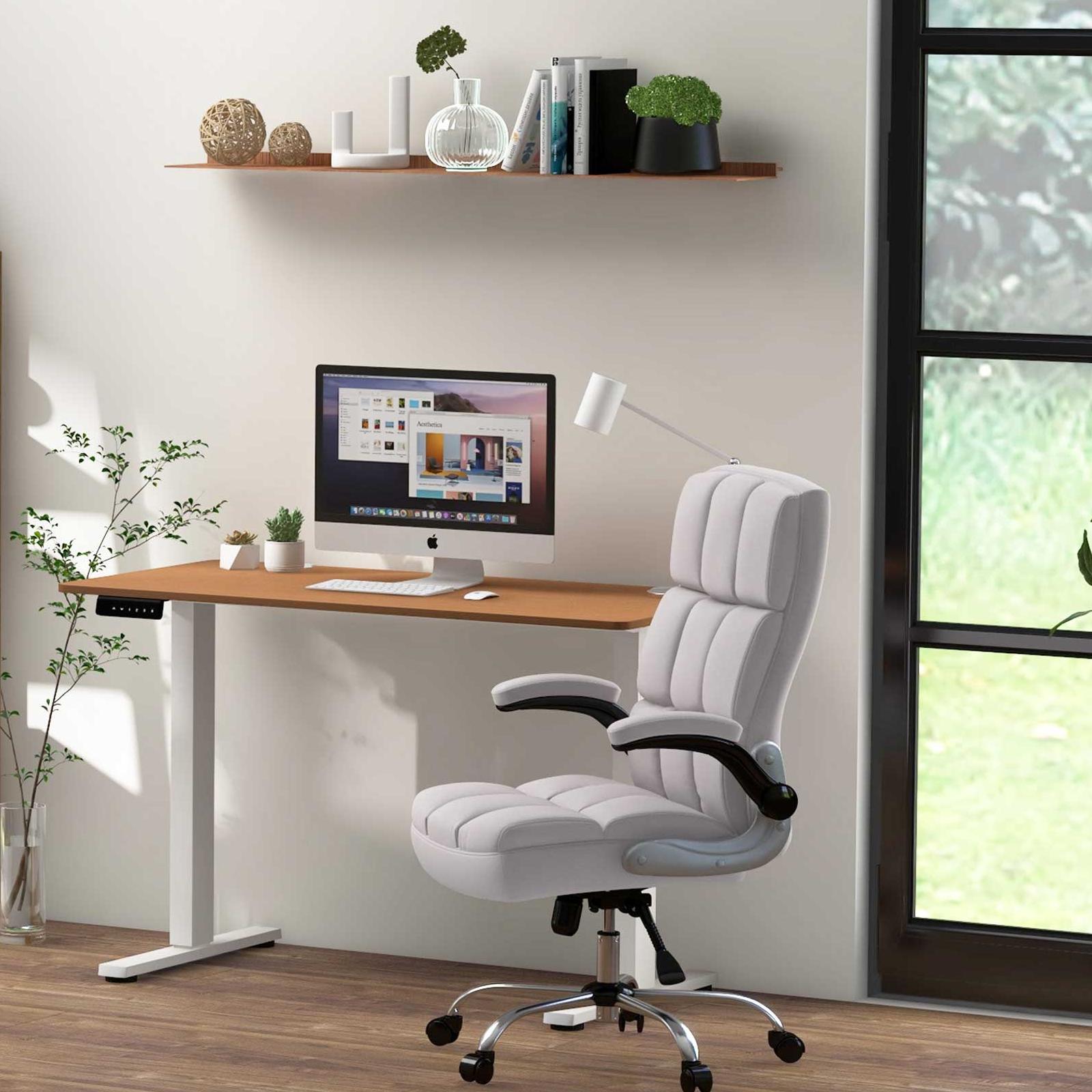 Compact Standing Desk, Executive Chair Set, Memory Heights Home Office Options at Gallery Canada