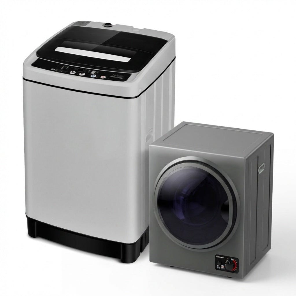 Compact Washer And Dryer Combo, Automatic Washing Machine And Tumble Dryer Washers & Dryers Gray at Gallery Canada