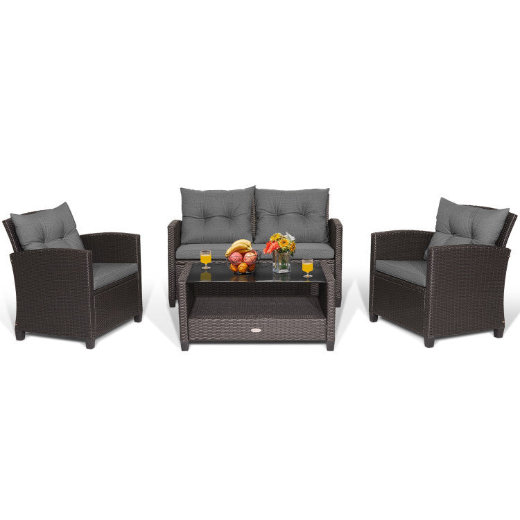10x10 Hardtop Gazebo With 4-Piece Patio Conversation Set Outdoor & Patio Furniture at Gallery Canada