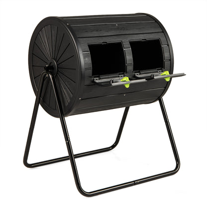 Compost Tumbler 37.5 Gallon Large Outdoor Compost Bin, Black Garden Tools Black at Gallery Canada