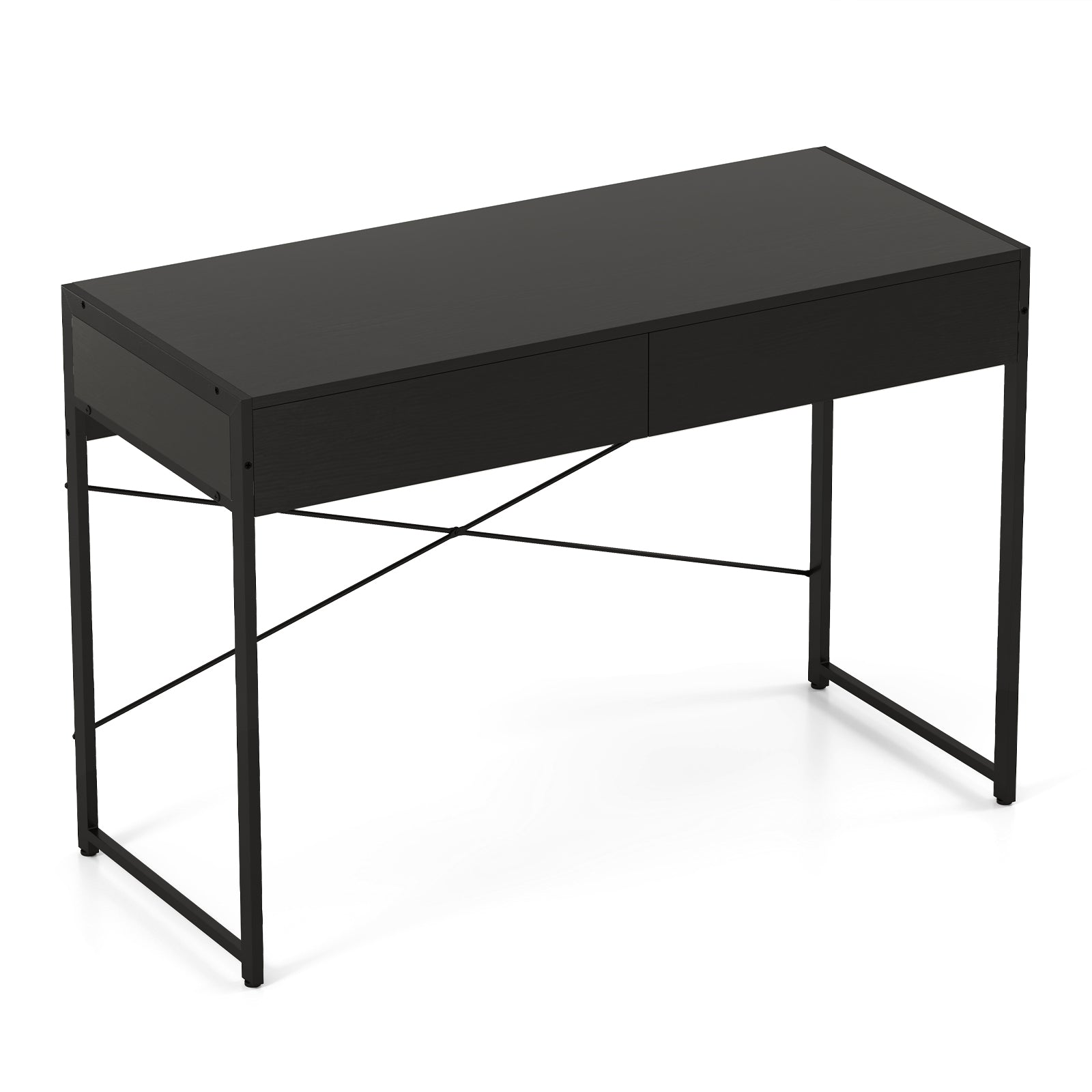 Computer Desk With 2 Drawers, 44 Inch, Black Computer Desks at Gallery Canada