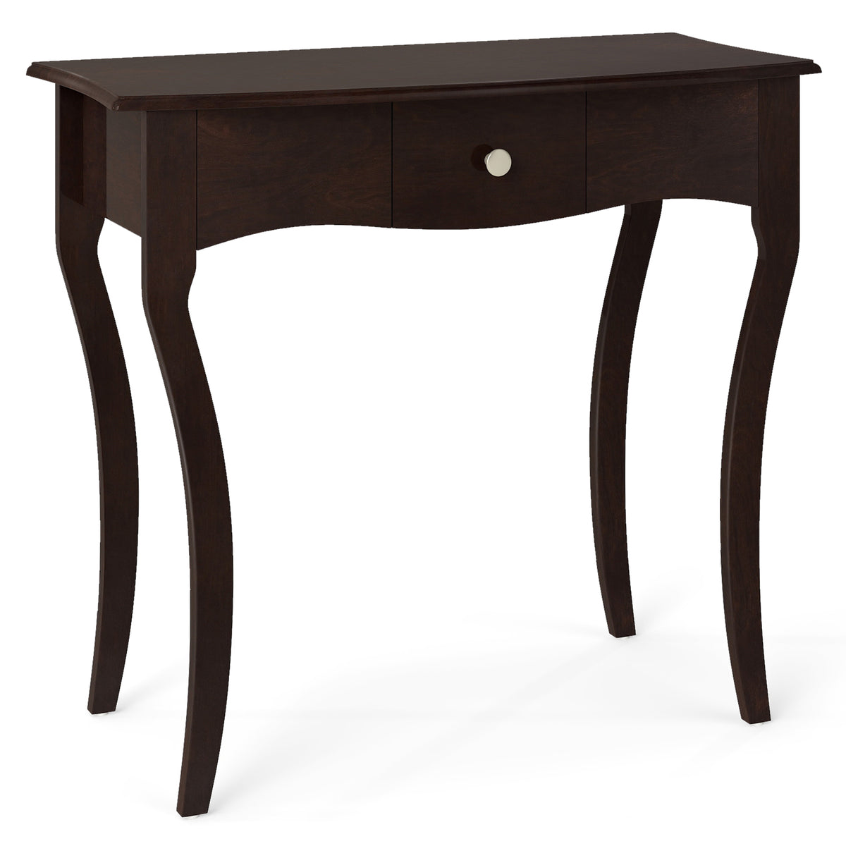 Console Table With Drawer, Solid Wood Frame, Espresso Console Tables at Gallery Canada