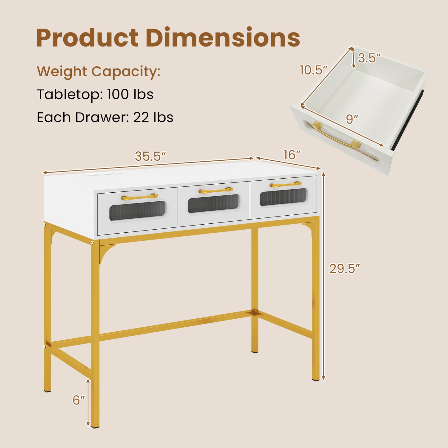 Console Table With LED Lighting, Charging Station, White Console Tables at Gallery Canada
