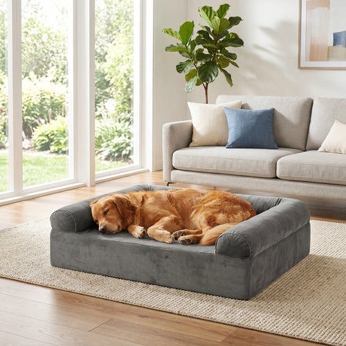 Cooling Gel Memory Foam Dog Bed, Medium, Dark Gray