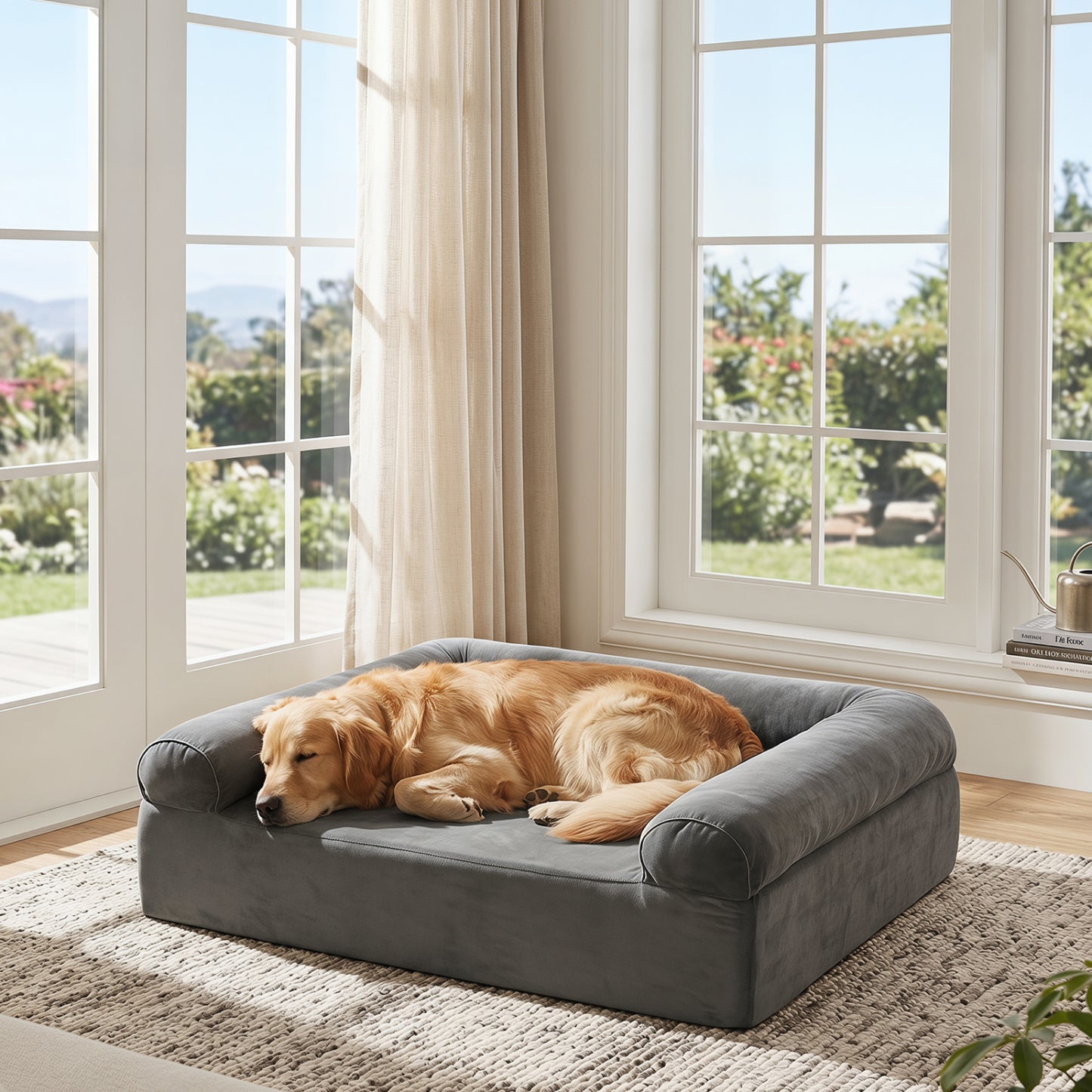 Cooling Gel Memory Foam Dog Bed, Medium, Dark Gray Dog Supplies at Gallery Canada