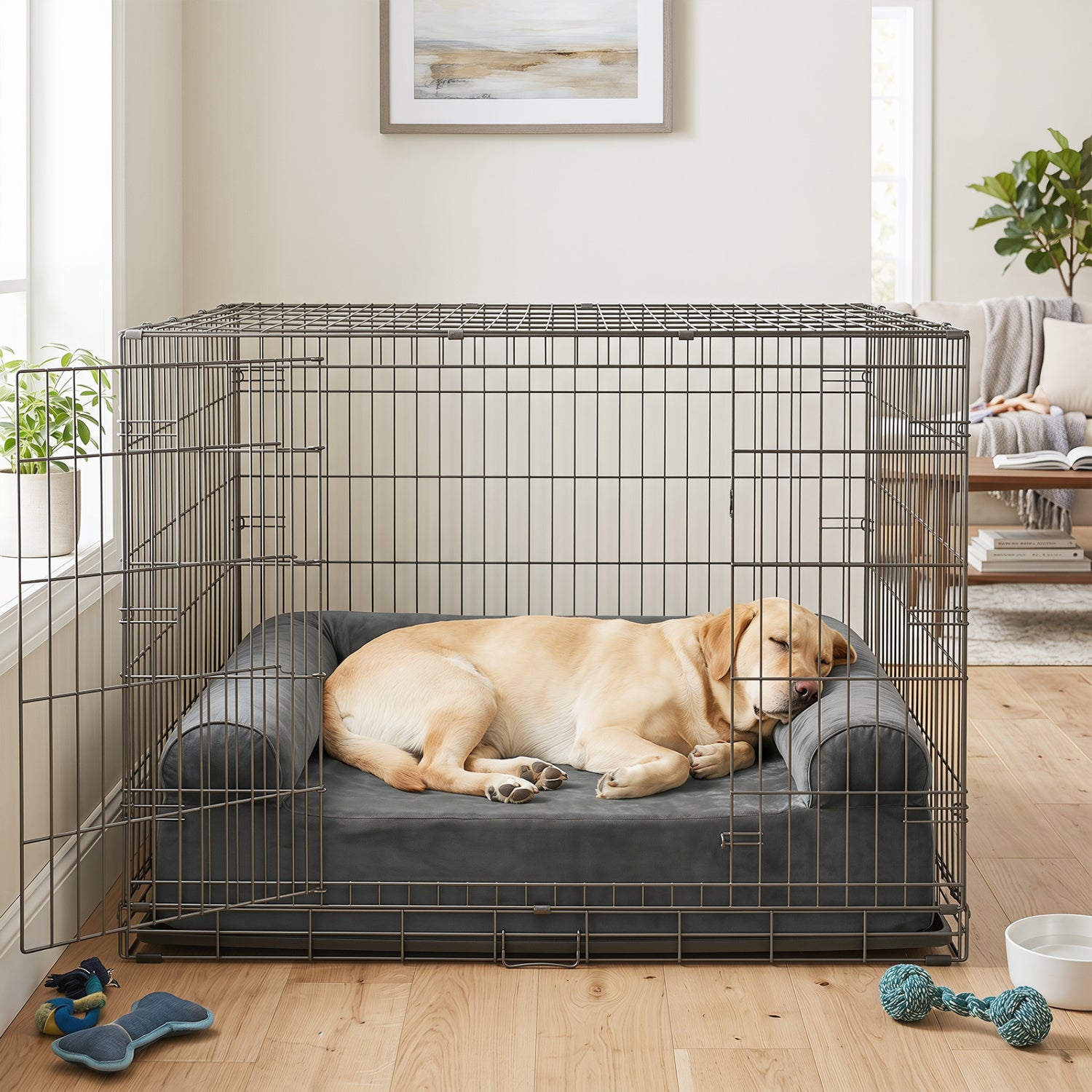 Cooling Gel Memory Foam Dog Bed, Medium, Dark Gray Dog Supplies at Gallery Canada