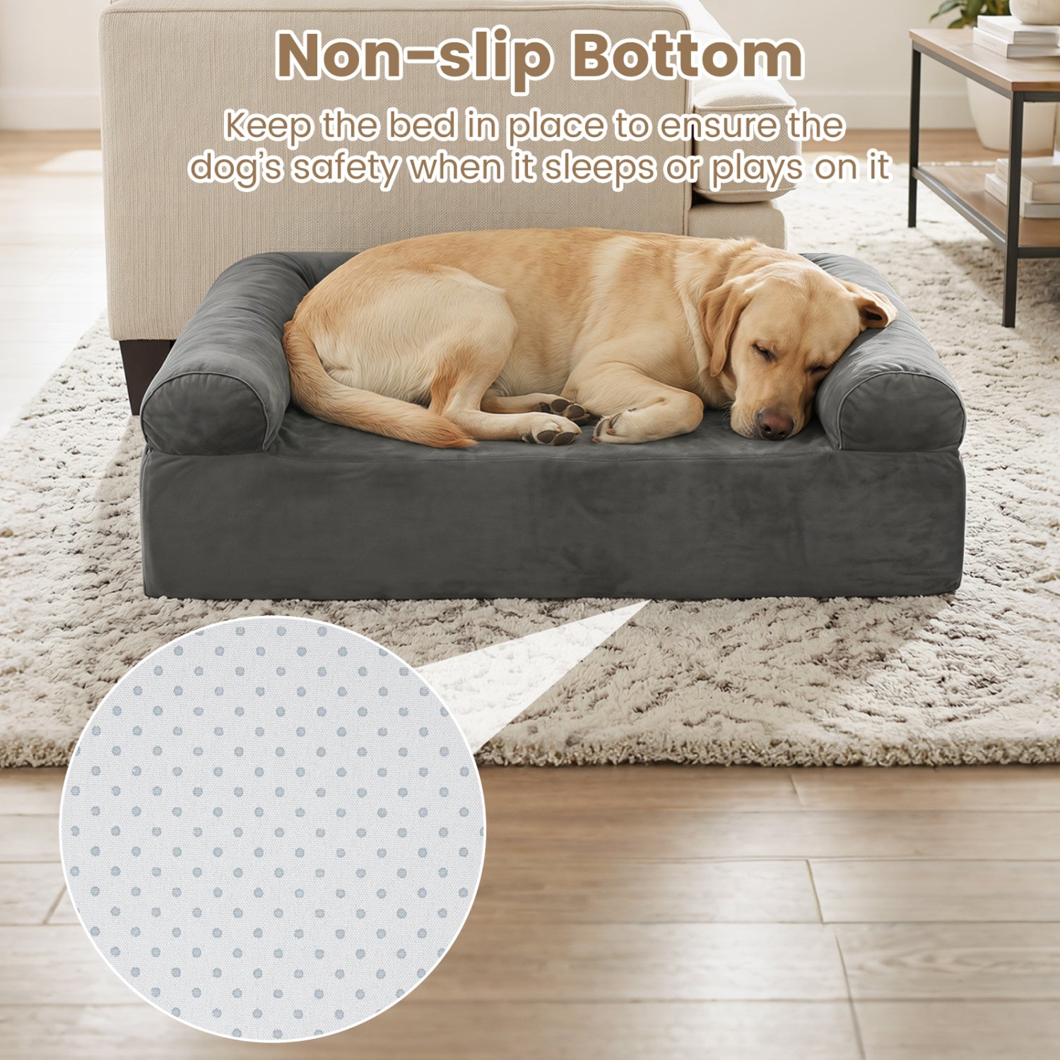 Cooling Gel Memory Foam Dog Bed, Medium, Dark Gray Dog Supplies at Gallery Canada