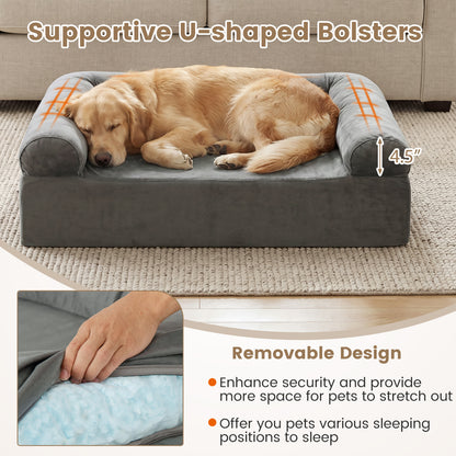 Cooling Gel Memory Foam Dog Bed, Medium, Dark Gray Dog Supplies at Gallery Canada