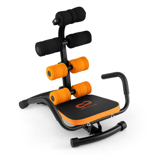 Core Fitness Abdominal Trainer Crunch Exercise Bench Machine, Black Benches Racks & Bars Black at Gallery Canada