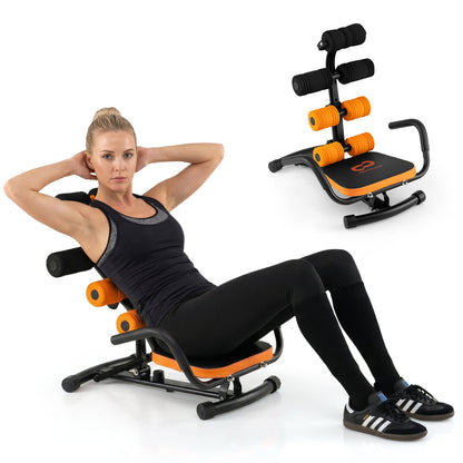 Core Fitness Abdominal Trainer Crunch Exercise Bench Machine, Black Benches Racks & Bars at Gallery Canada