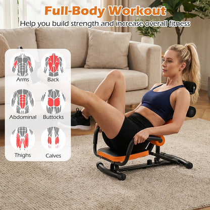 Core Fitness Abdominal Trainer Crunch Exercise Bench Machine, Black Benches Racks & Bars at Gallery Canada