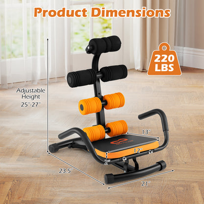 Core Fitness Abdominal Trainer Crunch Exercise Bench Machine, Black Benches Racks & Bars at Gallery Canada