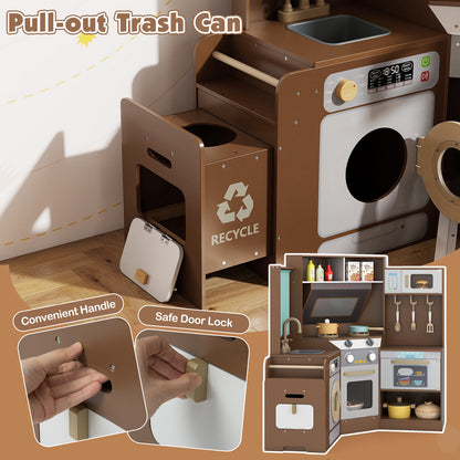 Corner Kitchen Toys With Lights, Sounds, Pull-Out Trash Can, Stoves, Coffee Play Kitchen Sets at Gallery Canada