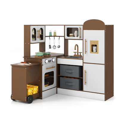 Corner Kitchen With Lights And Sounds, Coffee, Ages 3+ Play Kitchen Sets at Gallery Canada